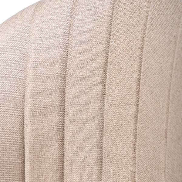 Polsterstuhl Jacklin V (2er-Set) - Webstoff / Eisen - Beige