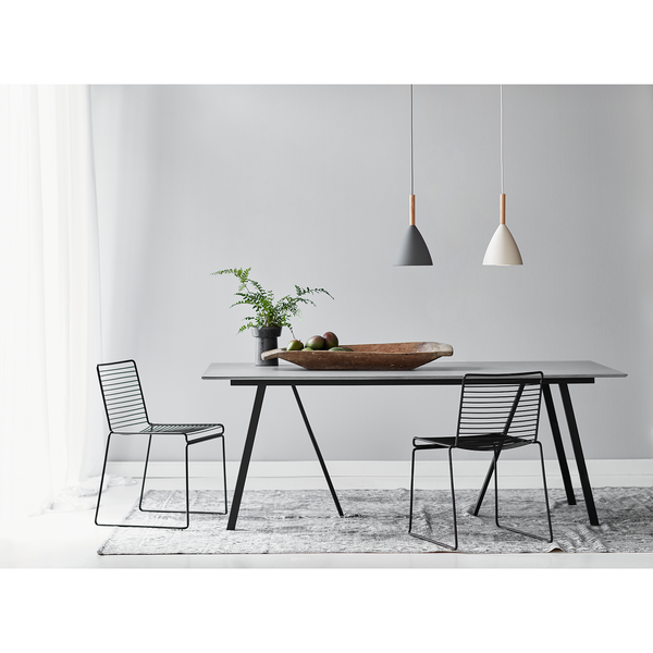 Pendelleuchte Pure - Stahl / Kunststoff - 1-flammig - Grau