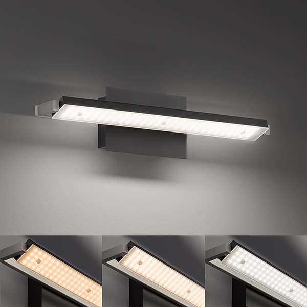 LED-Wandleuchte Trentels - Acrylglas / Eisen - 1-flammig