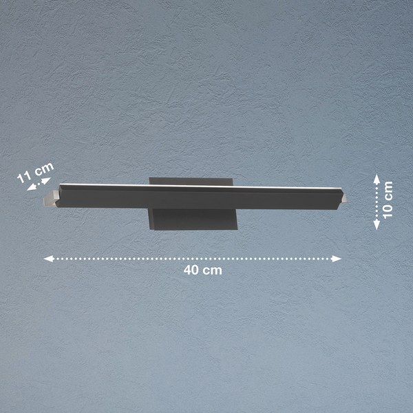 LED-Wandleuchte Trentels - Acrylglas / Eisen - 1-flammig
