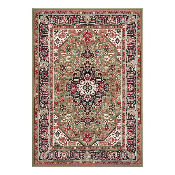 Kurzflorteppich Skazar Isfahan - Polypropylen - Grün - 200 x 290 cm