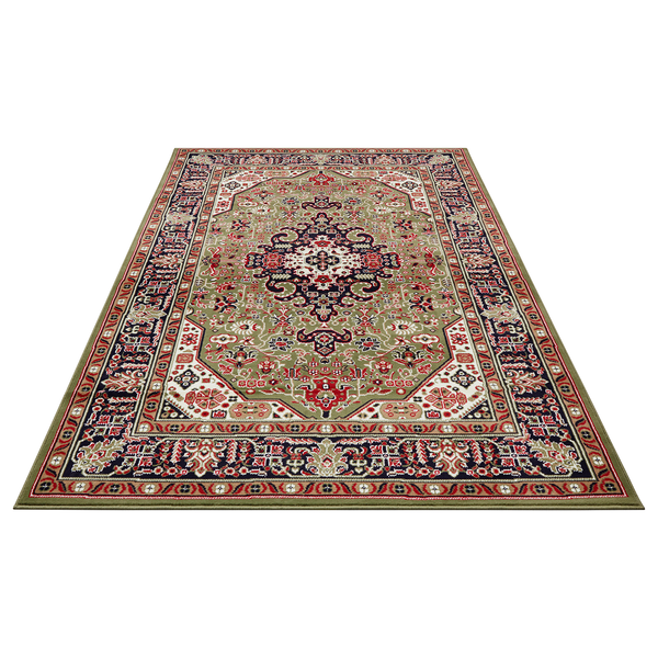 Kurzflorteppich Skazar Isfahan - Polypropylen - Grün - 200 x 290 cm