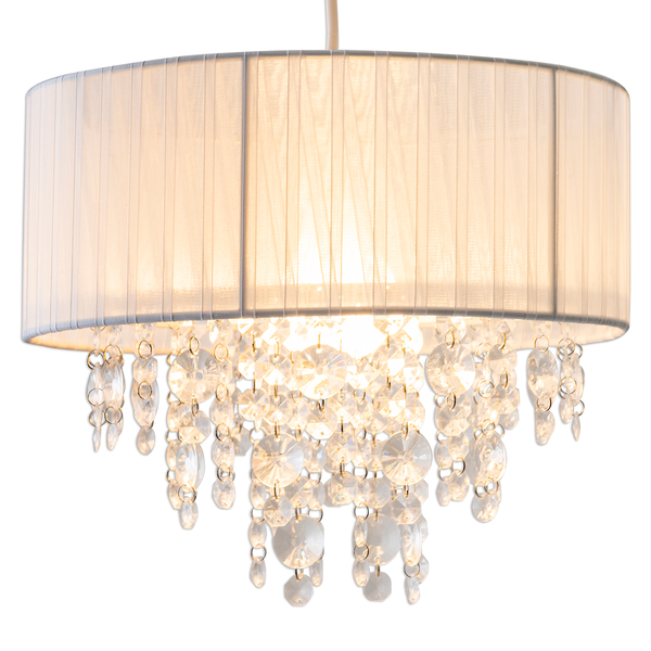 Pendelleuchte Kristallo II - Mischgewebe / Polyester PVC - 1-flammig