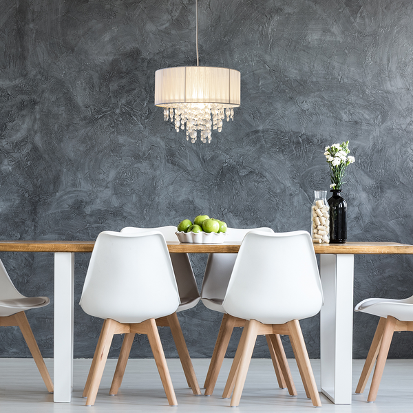 Pendelleuchte Kristallo II - Mischgewebe / Polyester PVC - 1-flammig