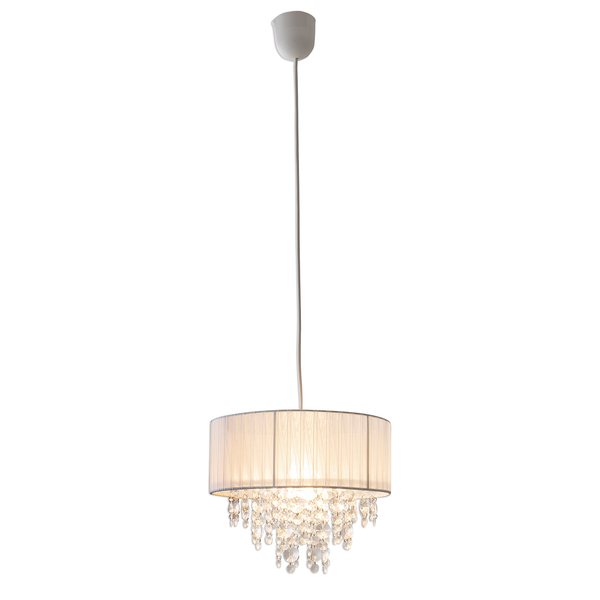 Pendelleuchte Kristallo II - Mischgewebe / Polyester PVC - 1-flammig