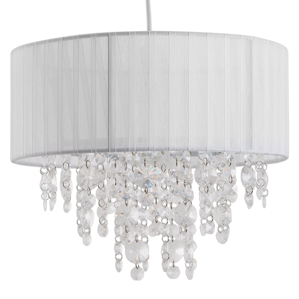 Pendelleuchte Kristallo II - Mischgewebe / Polyester PVC - 1-flammig