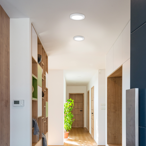 LED-Deckenleuchte Komplex I - Polyester PVC / Eisen - 1-flammig