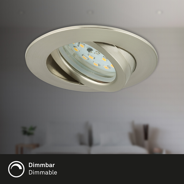 LED-Einbauleuchte  Attach Dim - Polycarbonat / Eisen - 3-flammig