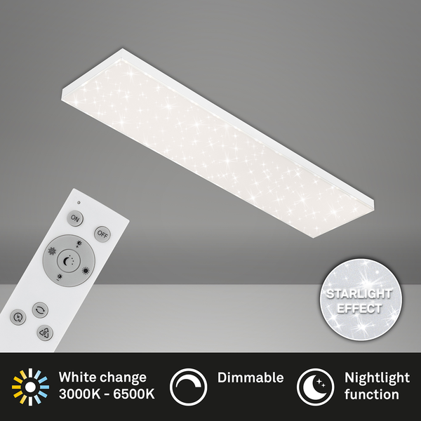 LED-Deckenleuchte  Frameless - Polycarbonat / Eisen - 1-flammig