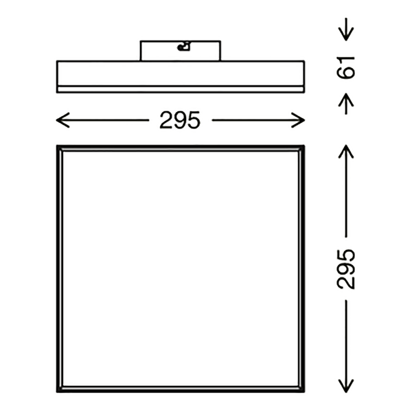 LED-Deckenleuchte  Frameless - Polycarbonat / Eisen - 1-flammig