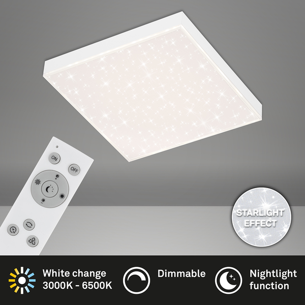LED-Deckenleuchte  Frameless - Polycarbonat / Eisen - 1-flammig
