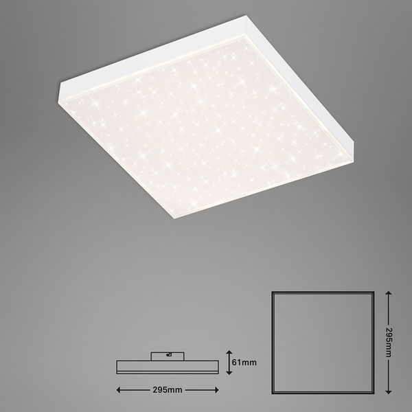 LED-Deckenleuchte  Frameless - Polycarbonat / Eisen - 1-flammig