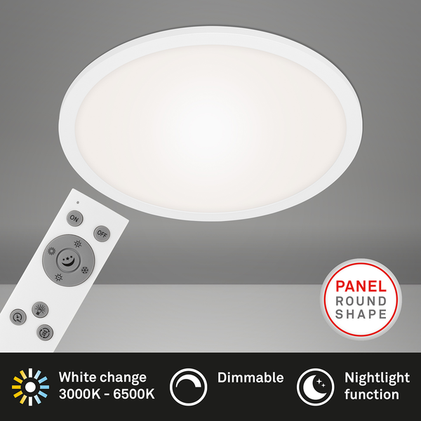 LED-Deckenleuchte  Piatto - Polycarbonat / Eisen - 1-flammig