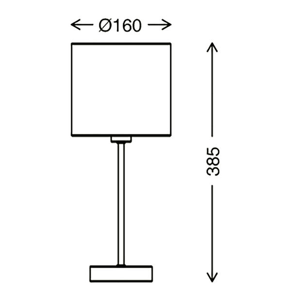 Tischleuchte  Fabric - Mischgewebe / Eisen - 1-flammig