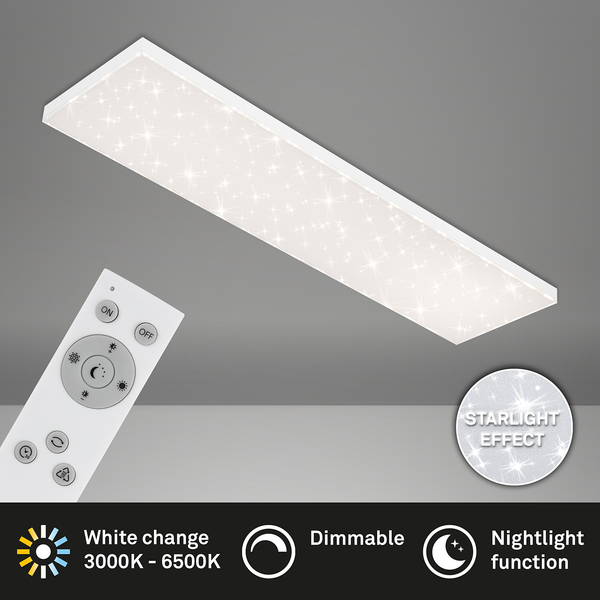 LED-Deckenleuchte  Frameless - Polycarbonat / Eisen - 1-flammig