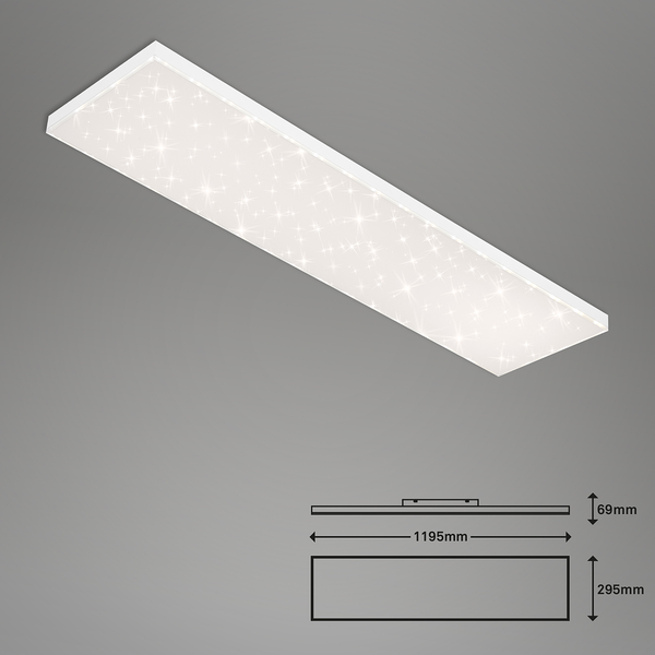 LED-Deckenleuchte  Frameless - Polycarbonat / Eisen - 1-flammig