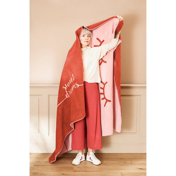 Plaid Sweet Dreams - Mischgewebe - Rost
