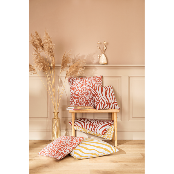 Kissenbezug Cebra - Jacquard - Rostbraun