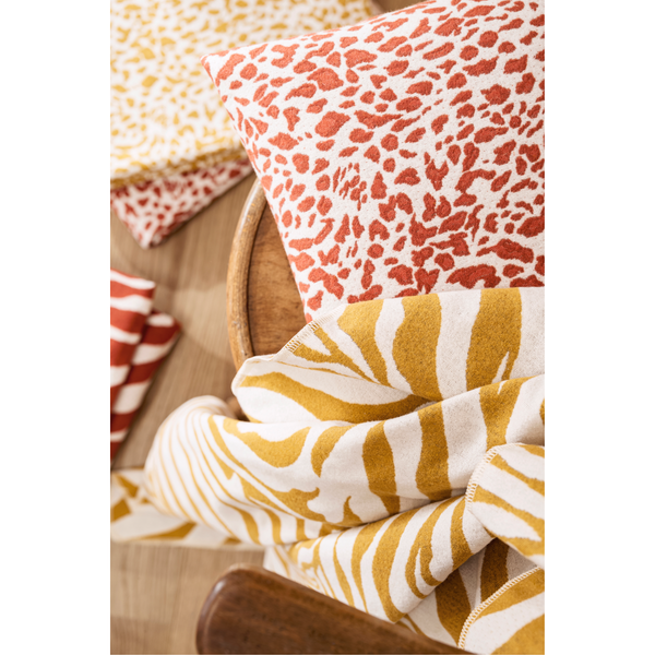 Kissenbezug Cebra - Jacquard - Rostbraun