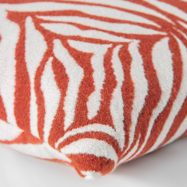 Kissenbezug Cebra - Jacquard - Rostbraun