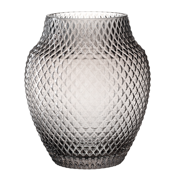 Vase Poesia II - Glas - Grau