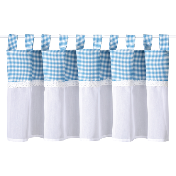 Schlaufenbistro Josef - Polyester - Weiß / Blau
