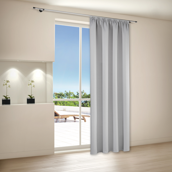 Verdunklungsvorhang Fides - Polyester - Grau