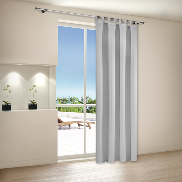 Verdunklungsvorhang Fides - Polyester - Grau