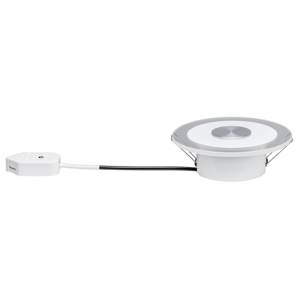 Einbauleuchte Whirl II (3er-Set) - Acrylglas / Aluminium - 1-flammig