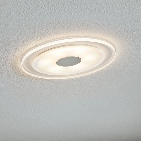 Einbauleuchte Whirl II (3er-Set) - Acrylglas / Aluminium - 1-flammig