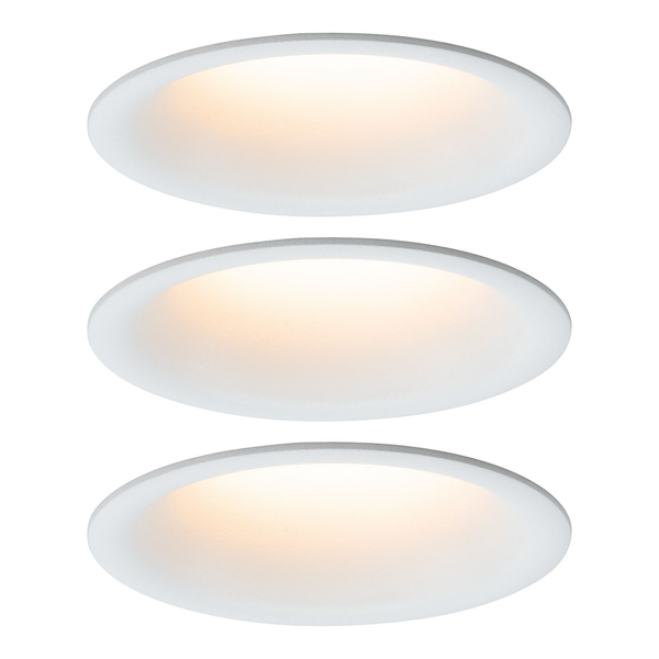 Einbauleuchte Coin I (3er-Set) - Acrylglas - 3-flammig