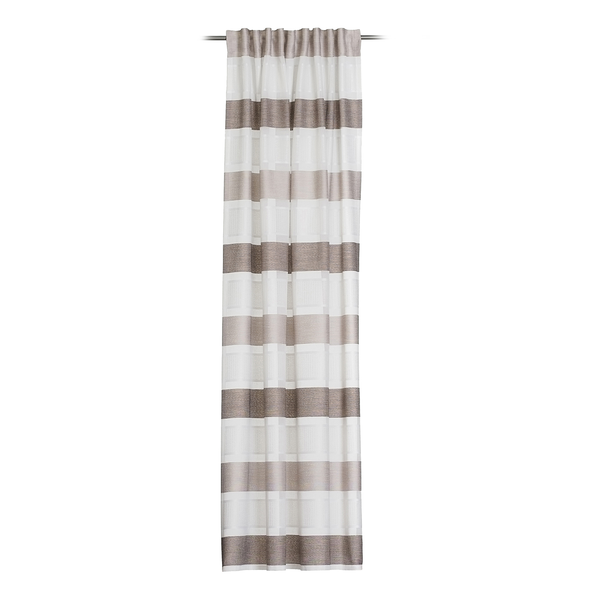 Schlaufenschal De Niro - Polyester - Beige / Weiß