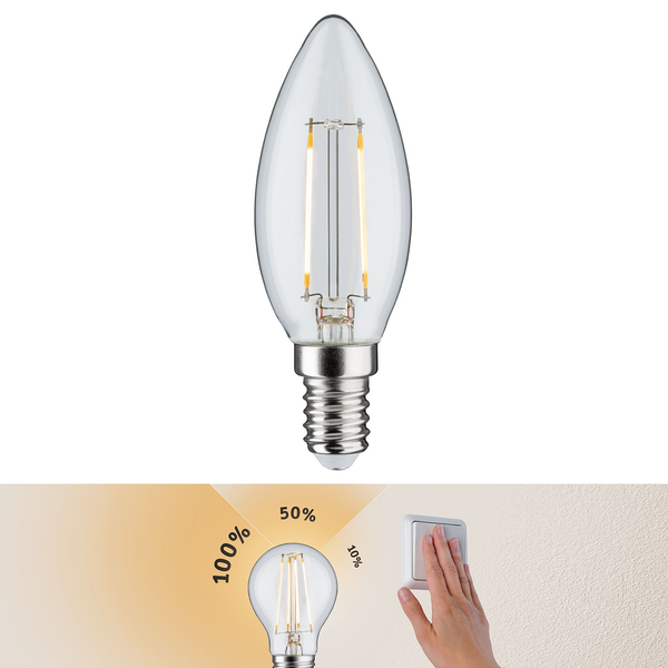 LED-Leuchtmittel Roiffe - Klarglas / Metall - 1-flammig