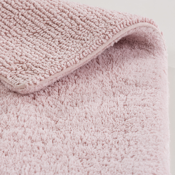 Badteppich Bahamas I - Baumwolle - Altrosa - 60 x 90 cm