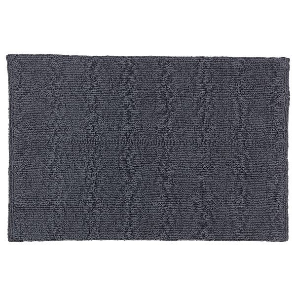 Badteppich Bahamas I - Baumwolle - Anthrazit - 67 x 110 cm