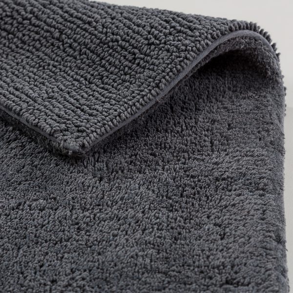 Badteppich Bahamas I - Baumwolle - Anthrazit - 67 x 110 cm