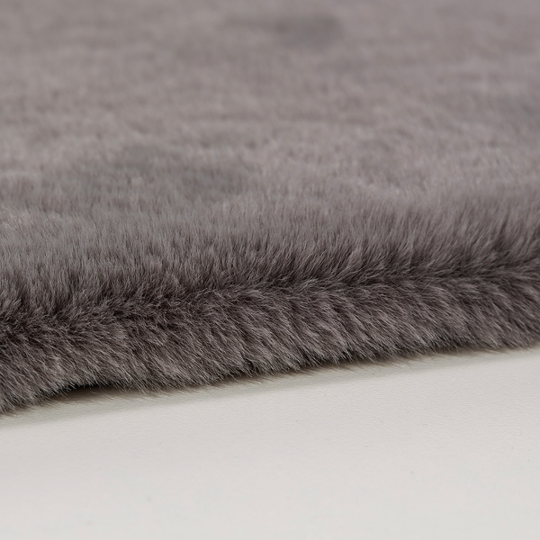Badteppich Bali - Polyester - Dunkelgrau - 67 x 110 cm