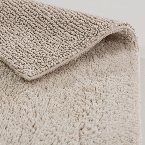 Badteppich Bahamas I - Baumwolle - Beige - 67 x 110 cm