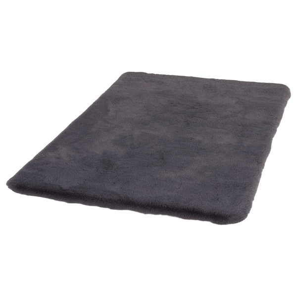 Badteppich Bali - Polyester - Anthrazit - 60 x 90 cm