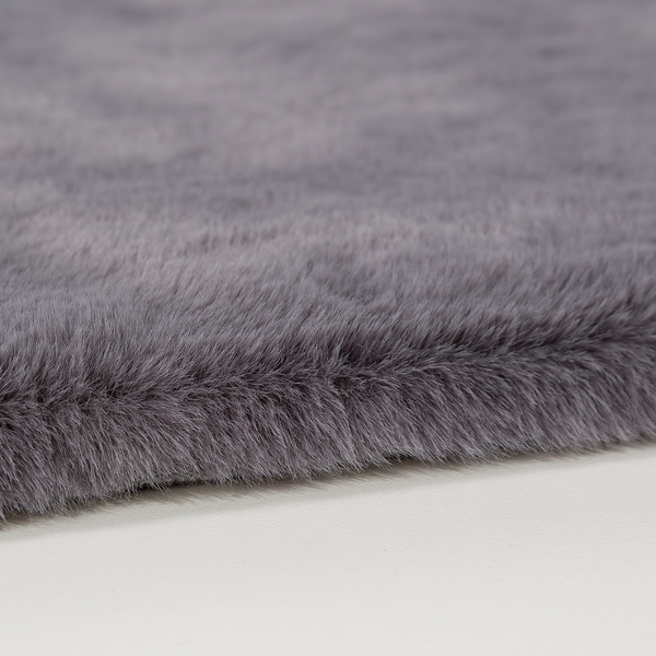 Badteppich Bali - Polyester - Anthrazit - 67 x 110 cm