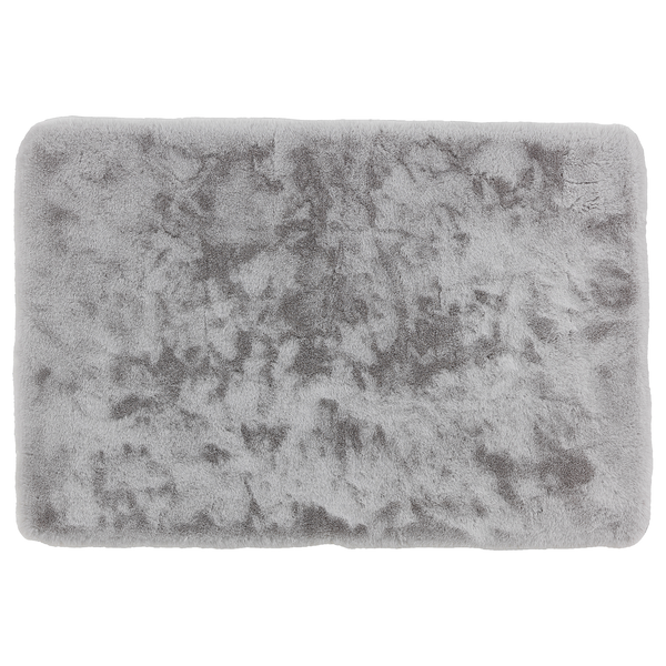 Badteppich Bali - Polyester - Silber - 40 x 60 cm
