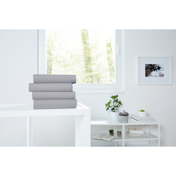 Jersey-Spannbetttuch Lom - Baumwolle - Granit - 150 x 200 cm