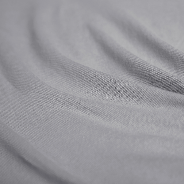 Jersey-Spannbetttuch Lom - Baumwolle - Granit - 150 x 200 cm