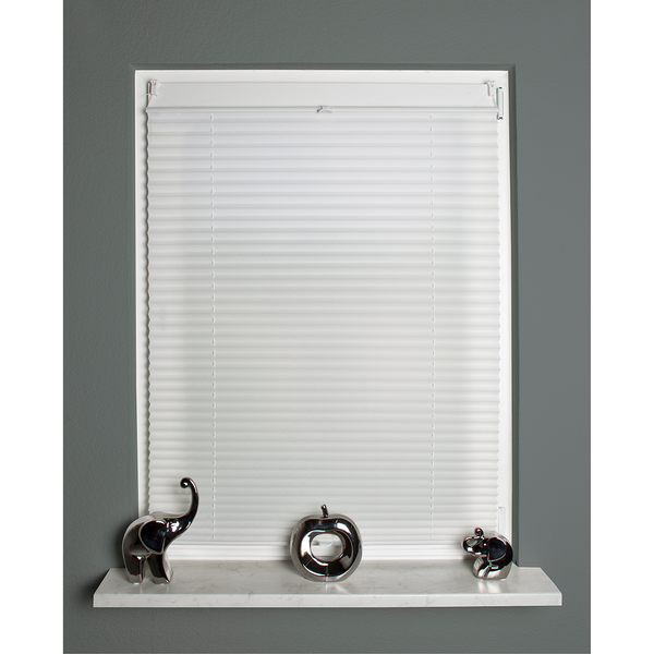 Plissee Terrats - Polyester - Weiß - 90 x 130 cm