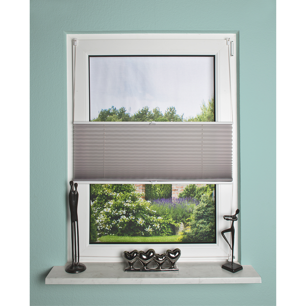 Plissee Terrats - Polyester - Grau - 70 x 210 cm