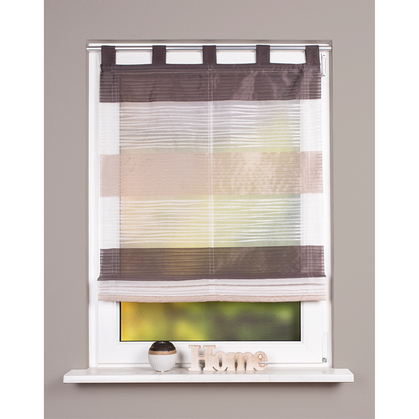 Raffrollo Gabi - Polyester - Steingrau - 60 x 130 cm