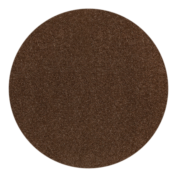 Teppich Miami Style - Kunstfaser - Braun - Durchmesser: 95 cm