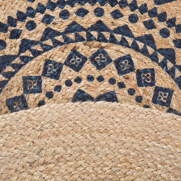 Teppich Mamda II - Jute - Beige - Durchmesser: 120 cm