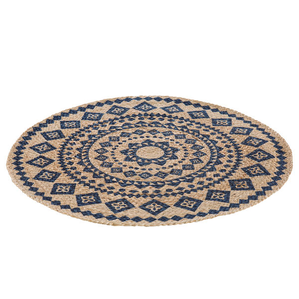 Teppich Mamda II - Jute - Beige - Durchmesser: 120 cm