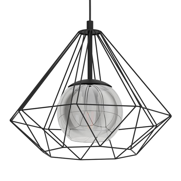 Pendelleuchte Vernham I - Glas / Stahl - 1-flammig